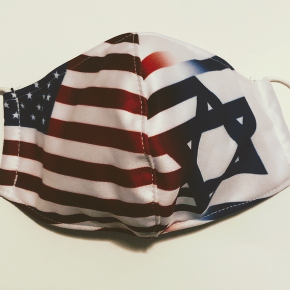 Israeli / American Flag 🇮🇱 🇺🇸 Face Mask 😷 - Picture 1 of 4